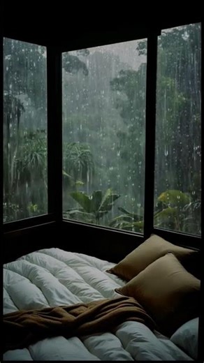 POV: You’re Sleeping While It Rains Outside 🌧️ Cozy Window Rain Sounds #rain #asmr #sleepsounds