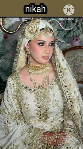best beautiful hijab bridal makeup looks with jewellery and accessories #bridallook