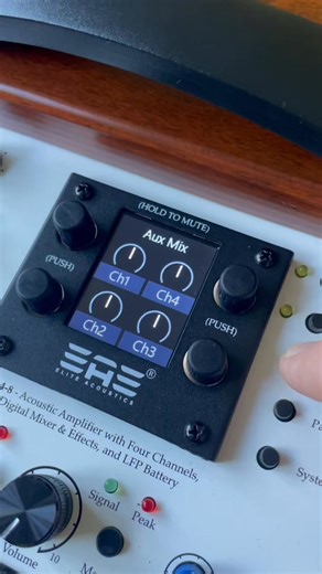 Introducing the new Elite Acoustics D4-8 four channel rechargeable acoustic amp! Features: ️ Built-in 4 channel digital mixer. Up to 6 hours of playtime on the battery.  Reverb, delay, EQ, compressor, gate, notch and hi-pass for each channel. Plus: 3 class A pre-amp with +48V, direct outs, Aux Mix sends, 2 high gain inputs, optional Footswitch and more. Got questions about this amp? Let me know! Demo video coming soon. | Sean de Burca | Facebook