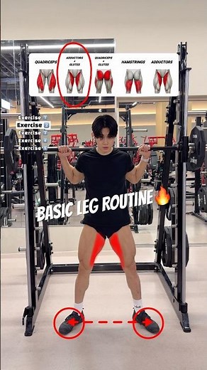 🔸5 Essential Lower Body Exercises | Basic Leg Routine🔥 #gymtips #legs