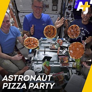 99K views · 571 reactions | This astronaut had a pizza craving in space. So his fellow astronauts helped him out. | AJ+ | Facebook