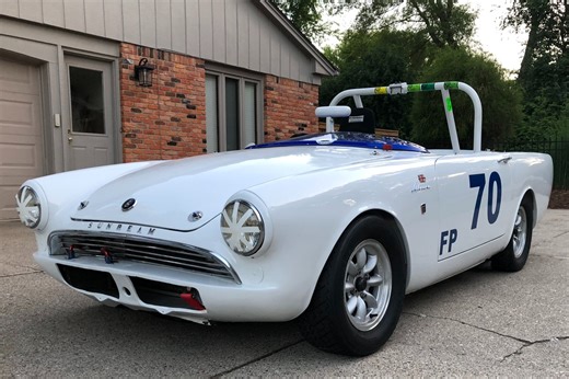 Period-Raced, 1,725cc-Powered Sunbeam Alpine Race Car 5-Speed