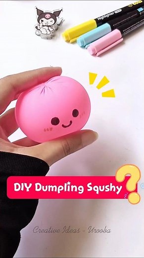 DIY Viral Dumpling Squishy 🥟😳 So Satisfying#diy #squishy #kawaii #shorts #viral
