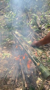 Primitive way of cooking 🎋 | Aicel Espinosa