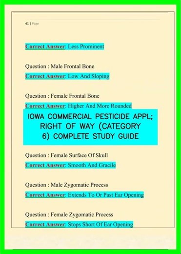 IOWA COMMERCIAL PESTICIDE APPL; RIGHT OF WAY CATEGORY 6 COMPLETE STUDY GUIDE video