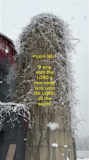 #snow #gambrel #barn #acapella #singing #farm