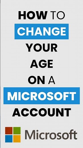 #howto Change Your Age on a Microsoft Account #tutorial
