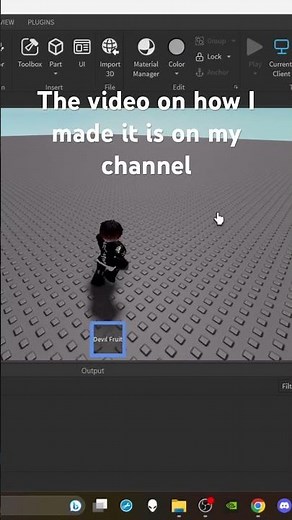 How to make a Devil fruit from Blox fruits in Roblox! (Roblox studio Scripting) [Short]