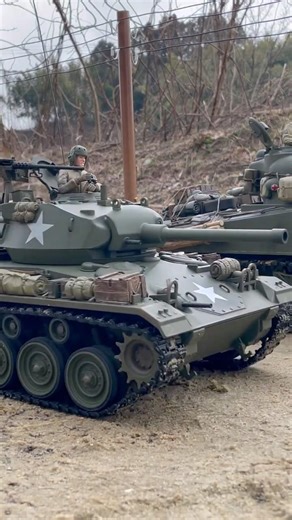 TONGDE 1/16 RC M24 CHAFFEE - CUSTOM TANK ⚙️ WW2 #m24chaffee #tongde #lighttankm24 #1to16 #rctank