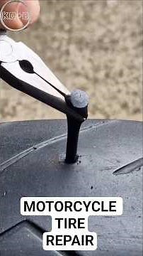 Motorcycle Tire Repair - Richcat Mushroom Plug #tirerepair #tireplug #puncturerepair