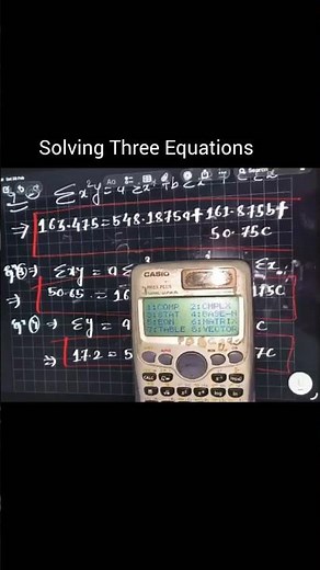 Solving Three Simultaneous Equations by using Scientific Calci| Engineering Mathematics#stepbystep