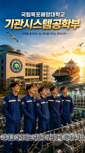 🚢 선박 엔진의 모든 것! 국립목포해양대학교 기관시스템공학부