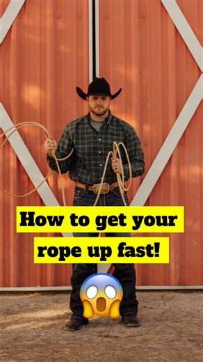5.2K views · 80 reactions | How to get your rope up fast!  #calfroping #lessons #tiedownroping #training #coaching #breakawayroping | Rodeo Gym | Facebook