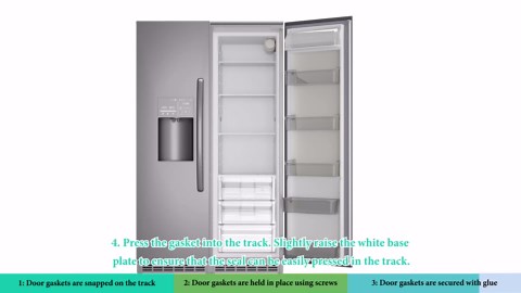 Upgraded W10830055 Refrigerator Door Gasket Replacement for Whirlpool Refrigerator Gasket Seal Replacement W10163991, W10191105, W10443238 Kenmore KitchenAid Fridge Door Seal Parts