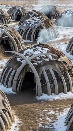 How Ancient Humans Built Mammoth Bone Huts | Ice Age Survival Architecture