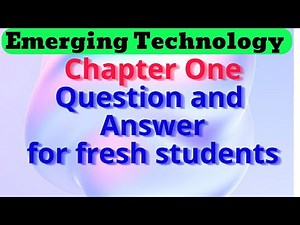 ET chapter one question and answers for fresh students