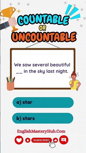 Countable vs Uncountable Nouns 🧠✨