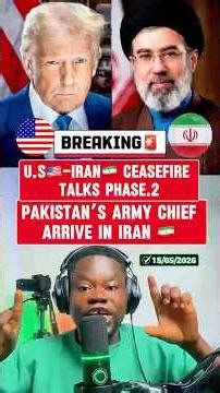 U.S🇺🇸-Iran🇮🇷 peace talks phase.2 loading as Pakistan’s Army Chief arrived in Iran 🇮🇷