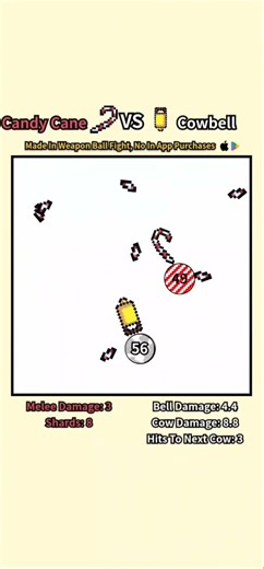 Candy Cane VS Cowbell epic ball fight