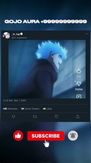 Gojo Aura moment|| Jujutsu Kaisen|| Yuji #anime #trending #gojo #anime