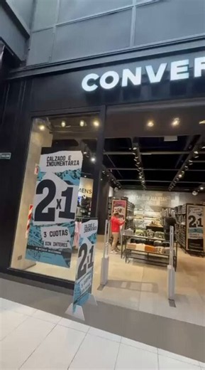 👟 Converse 🔥 Promo 2x1 : Comprando 2 productos seleccionados, el de menor valor es bonificado (Aplica únicamente a productos participantes)👉🏼Se pueden combinar calzado e indumentaria.▫️Promoción disponible en en Converse Soleil Premium Outlet, Converse Factory Parque Brown y Converse Loyola 748🗓️ hasta agotar stock Fotos de hoy sábado 6/6 en Soleil. Mañana domingo voy a ver Parque Brown