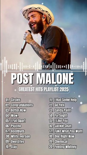 Post Malone Songs Playlist 2025 - Greatest Hits Full Album 2025 #shorts #circle #postmalone