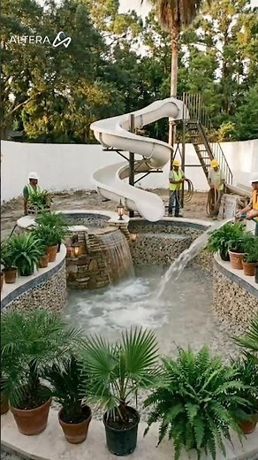 We Built a $250K Backyard Pool With a Waterslide