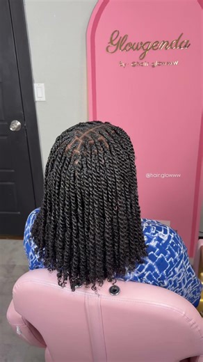Twists done with human hair extensions ❤️