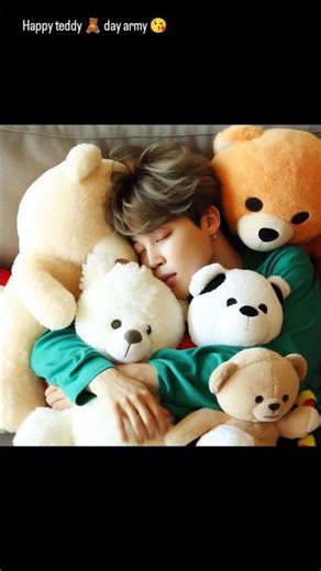 teddy 🧸 with bts 😘😘🥰 #btsshorts