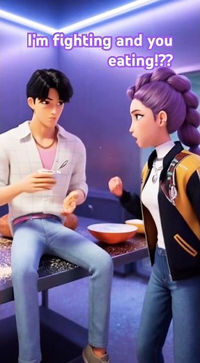 🍰⚔️😤 Jinu NUTS - Rumi and kitchen destruction and he's just EATING #kpop #kdh #kpopdemonhunters