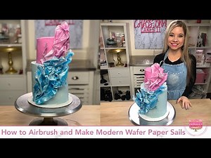 How to Airbrush and Make Modern Wafer Paper Sails