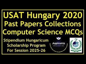 USAT Hungary Scholarship Test 2020 | Computer Science MCQs | HEC Scholarships | Aspirants of Future