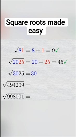 square root short trick , #maths