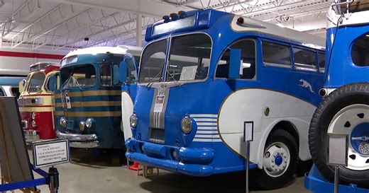 All aboard! at the Greyhound Bus Museum