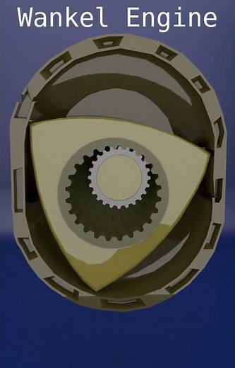 Rotary Engine Mechanism | Blender 3D #automobile #creativeblender