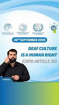 Deaf Culture Is A Human Right | Day 6: International Week Of Deaf People ISH News