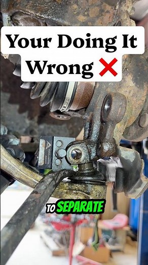 🤯 Stuck control arm? Do THIS! #mechanic