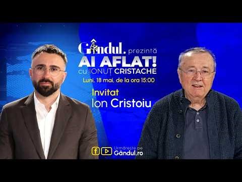 Ion Cristoiu - Păstrați-vă calmul, se ocupă Nicu-olimpicu’ de tot! / Ai aflat! Cu Ionuț Cristache