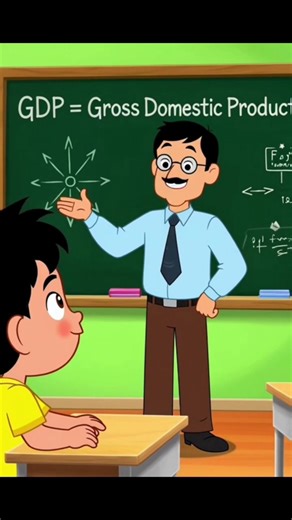 what is GDP with interesting technique #cartoon #trending #shorts #knowledge #gdp #economy