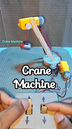 Powerful Crane Machine #project #shorts #dcmotor #automobile #crane