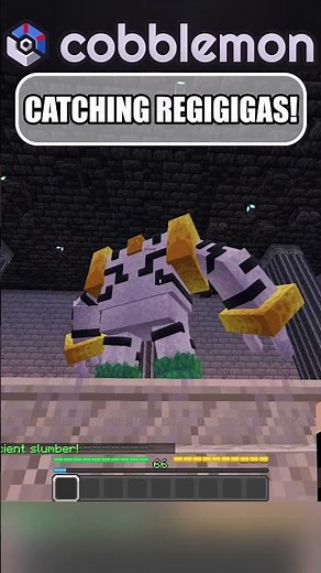 Catching Regigigas in Cobbleverse's New Update! #cobblemon #minecraft