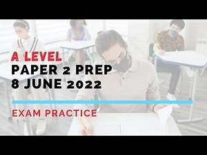 Final Prep for A Level Geography Paper 2 | 8 June 2022