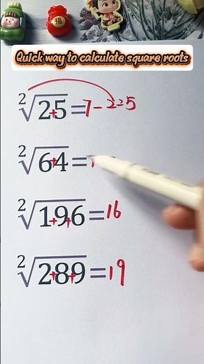 quick way to calculate square roots💥💯🧠#foryou #maths #roots #fypviral #fypage #mathshorts #puzzle
