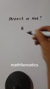 362K views · 1.8K reactions | Getting to know what a perfect number is. #learning #practice #QuizChallenge #exampreparation #mathskills #fbreels #numbers #maths | Math Fannatics | Facebook