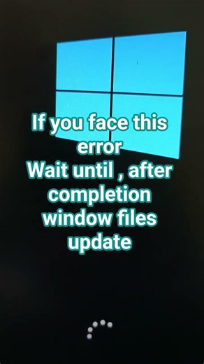 Don't shut down the computer until the process is completed #Window #computer