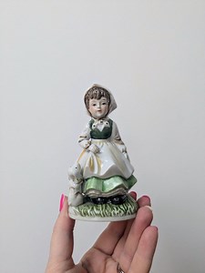 Vintage Figurine, Girl Ornament, Porcelain Girl With Dog, Ornament, Decor - Etsy Canada