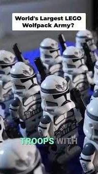 Largest LEGO Clone Wolfpack Army EVER Built! #legostarwars #legoclonetrooper #legowolpfackarmy