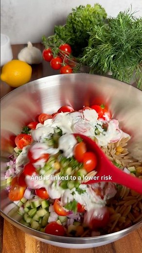 BONE HEALTHY Greek Orzo Pasta Salad. 20 minutes, high protein, diabetic-friendly! So easy and tasty!