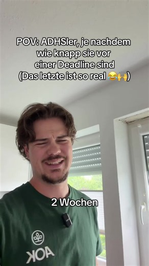 ADHS und Deadlines: Wie es sich 2 Wochen bis Abgabetag anfühlt