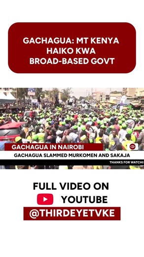 Gachagua says Mt. Kenya exited Government long time ago